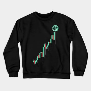 Vintage Stock Chart Evergrow EGC Coin To The Moon Trading Hodl Crypto Token Cryptocurrency Blockchain Wallet Birthday Gift For Men Women Kids Crewneck Sweatshirt